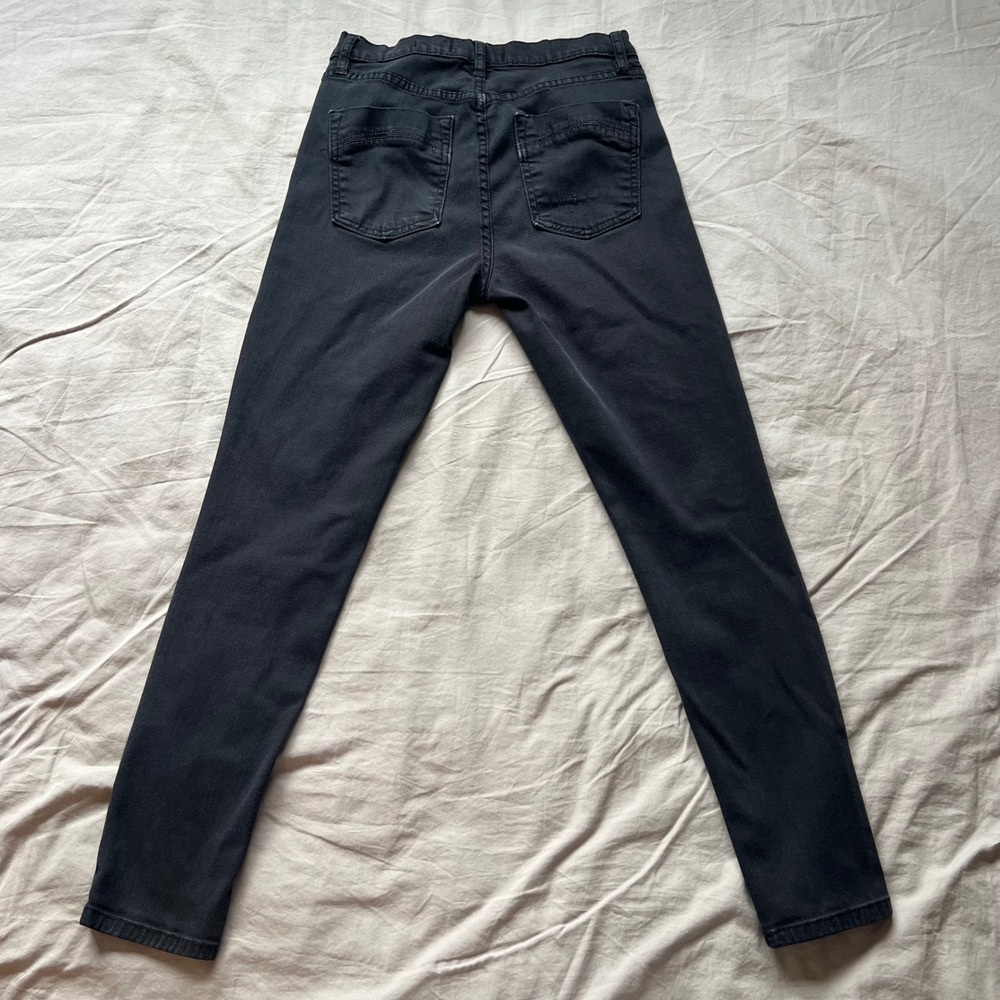FREE PEOPLE Jeans Womens Size‎ 27 Hi Rise Black Denim Casual